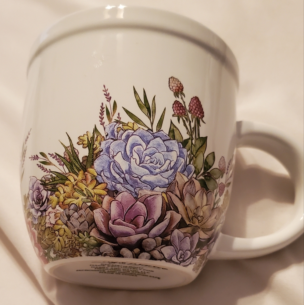 Harry and David Floral Design 16 oz Coffee Mug Microwave Dishwasher Safe
